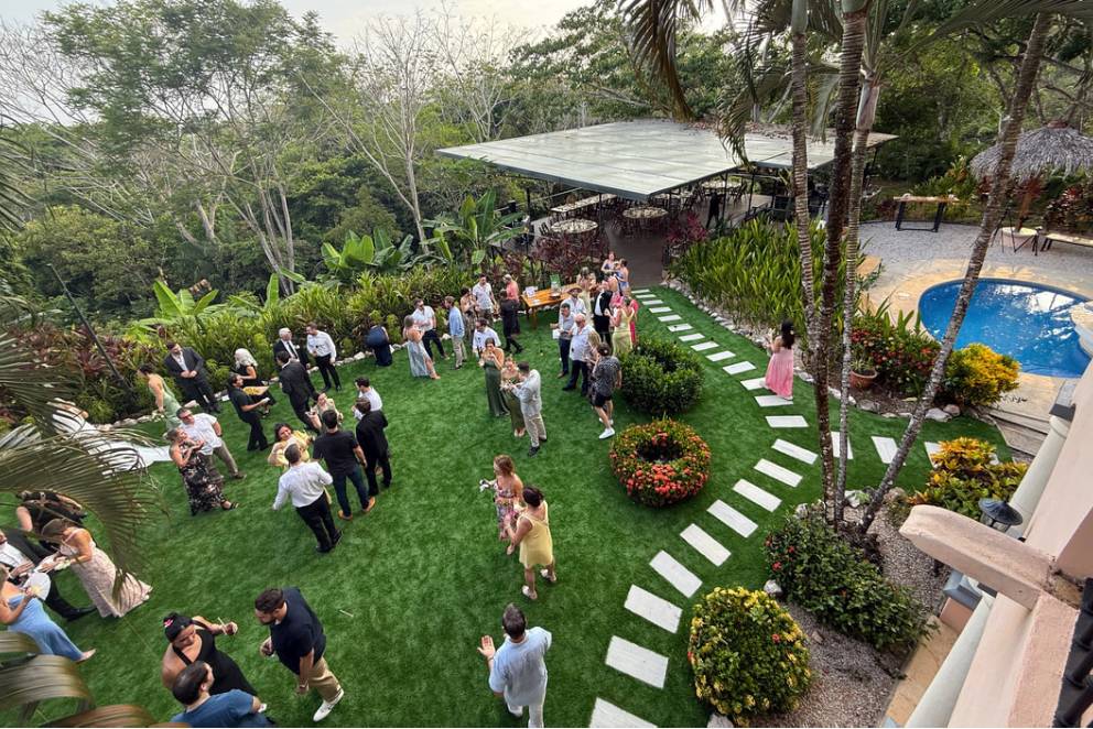 Jungle garden wedding space